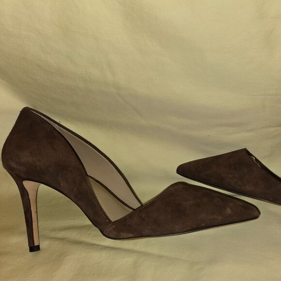 Ann Taylor Brown Suede Heels Women Size 11 EUC - Picture 5 of 8